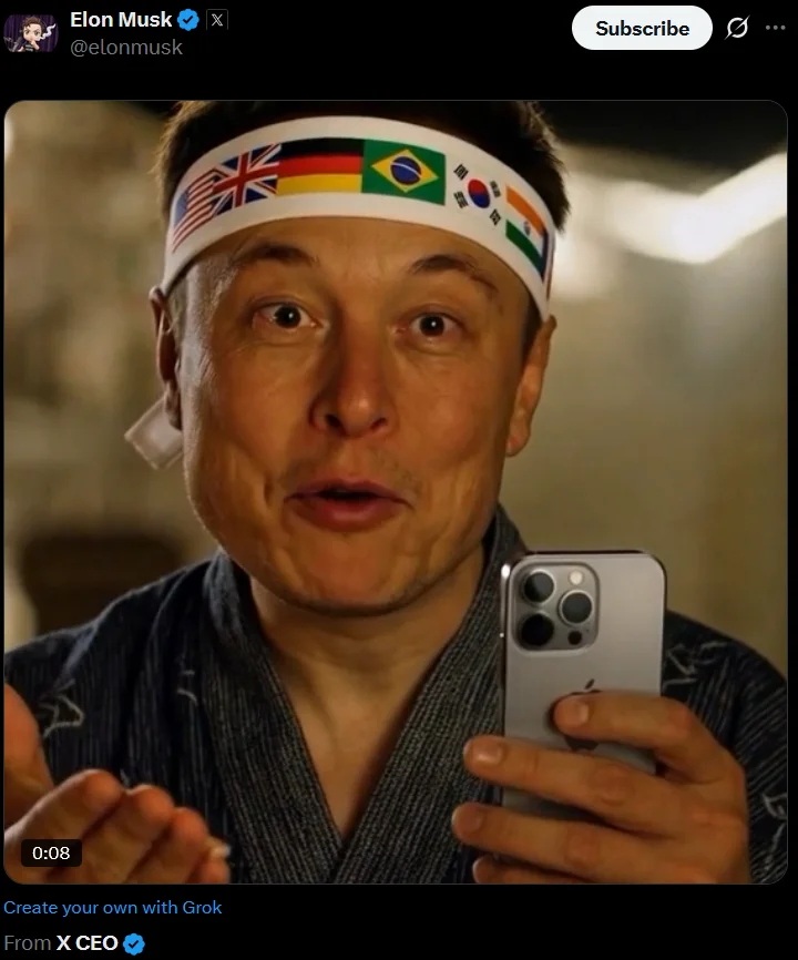 Elon Musk retweet — Flōki is back as X CEO